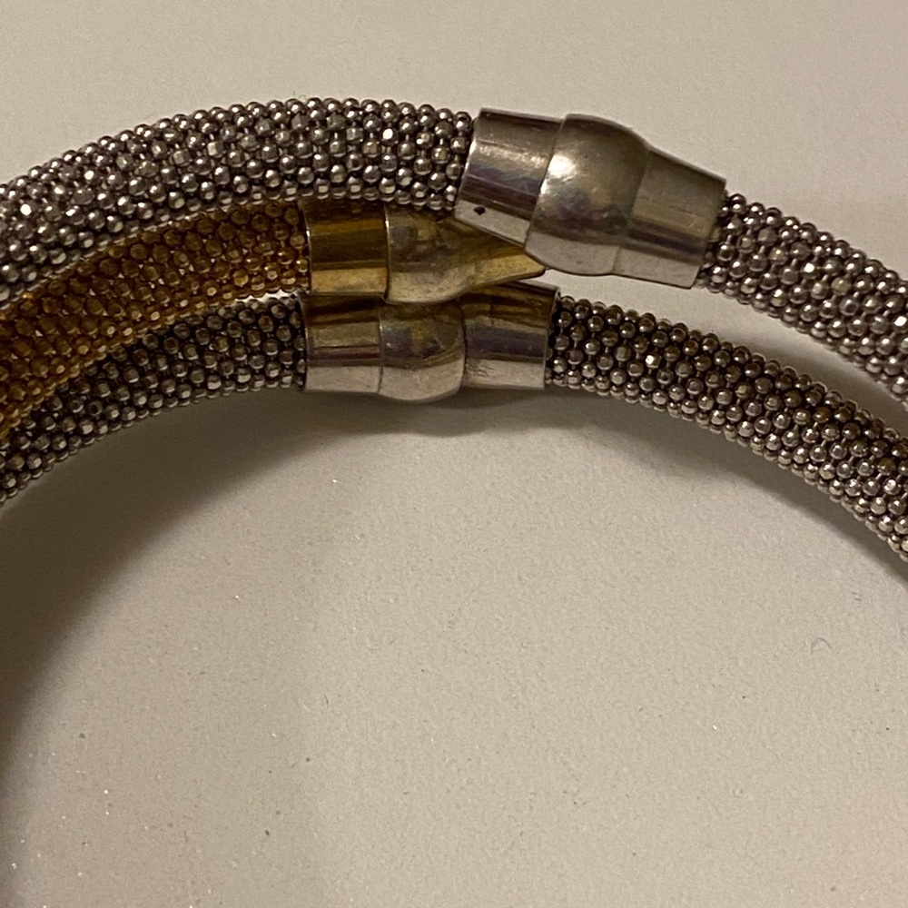 3 Stackable Mesh Magnetic Bracelets - image 3